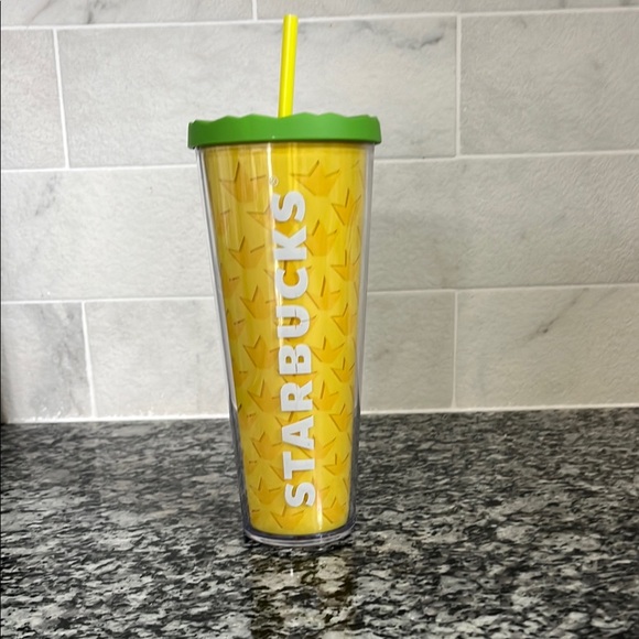 NWTStarbucks Hawaii Limited Edition Pineapple Tumbler Yellow 24 oz